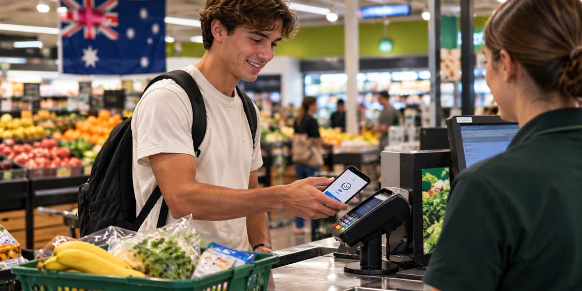 Pagando en Australia con app