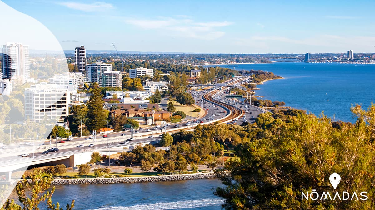Vista de Perth, a Austràlia Occidental