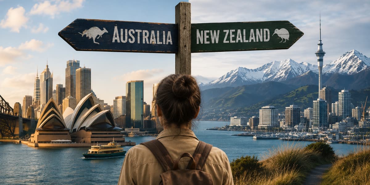 Estudiar y trabajar en Australia o Nueva Zelanda: la comparación definitiva