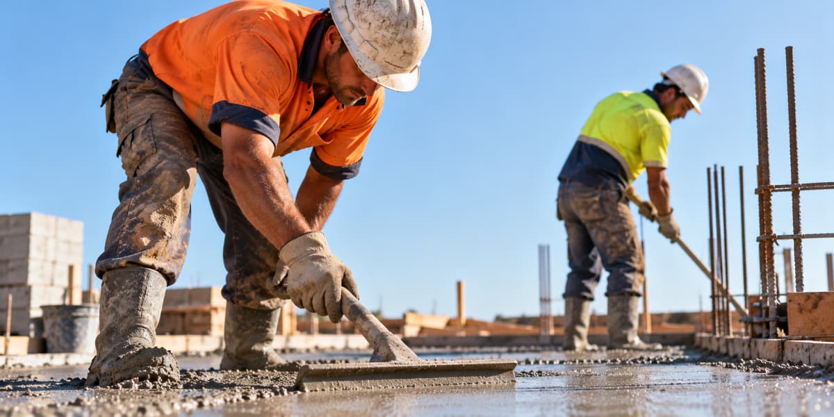 Obreros trabajando en Australia
