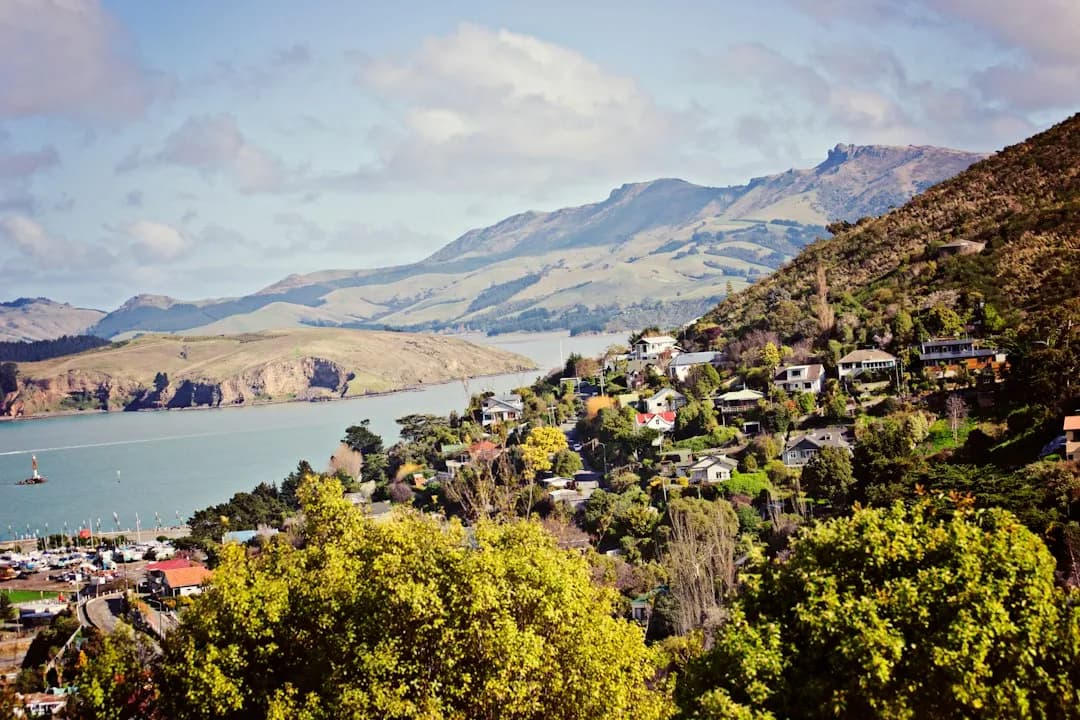 Lyttelton y su puerto, en los alrededores de Christchurch