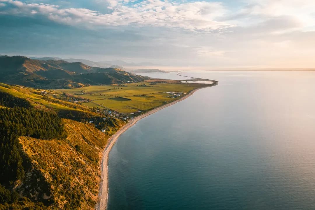 Nelson region coastline seen from Glenduan