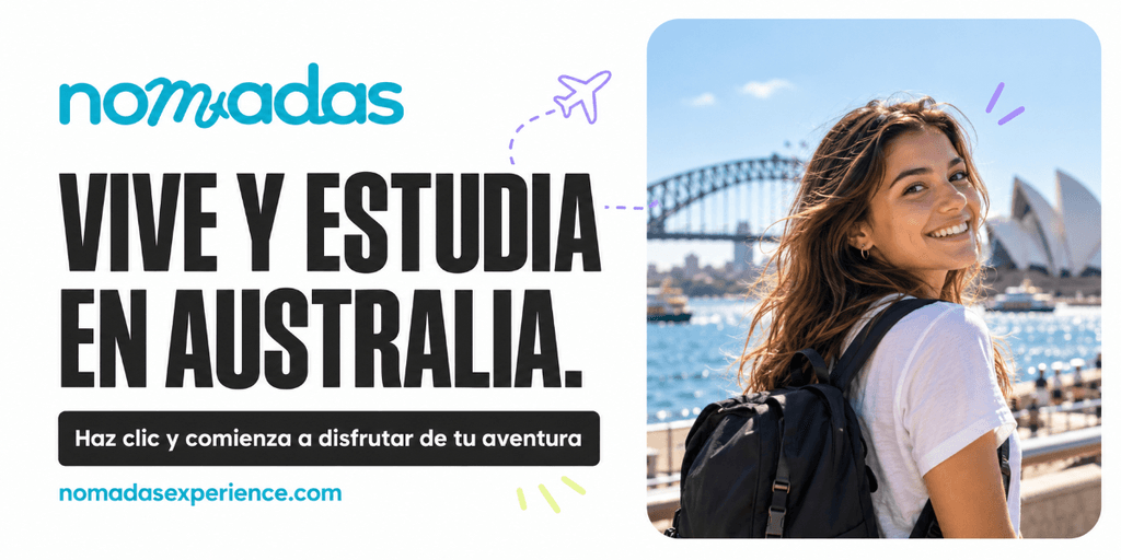 Nómadas study guidance: a student beside Sydney Harbour
