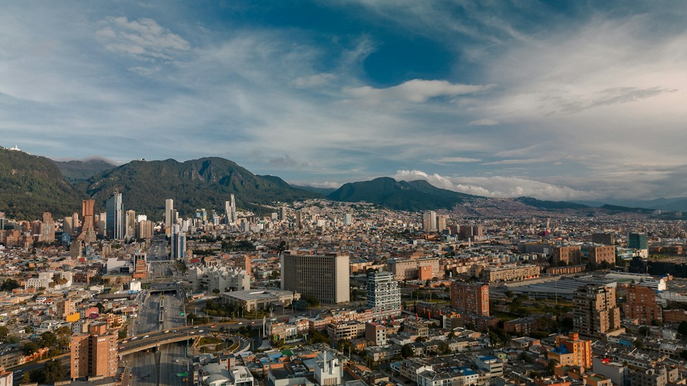 Vista de Bogotá, ciutat amb oficina de Nōmadas