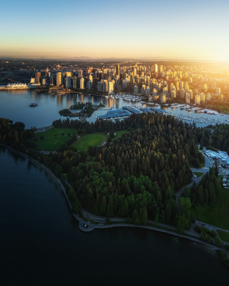 Vista de Vancouver, ciutat amb oficina de Nōmadas